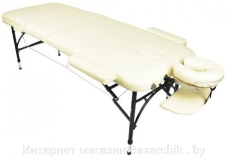 Массажный стол складной Atlas sport 70 см 3-с алюминиевый усиленная столешница (коричневый) от компании Интернет магазин Bazarchik . by - фото 1