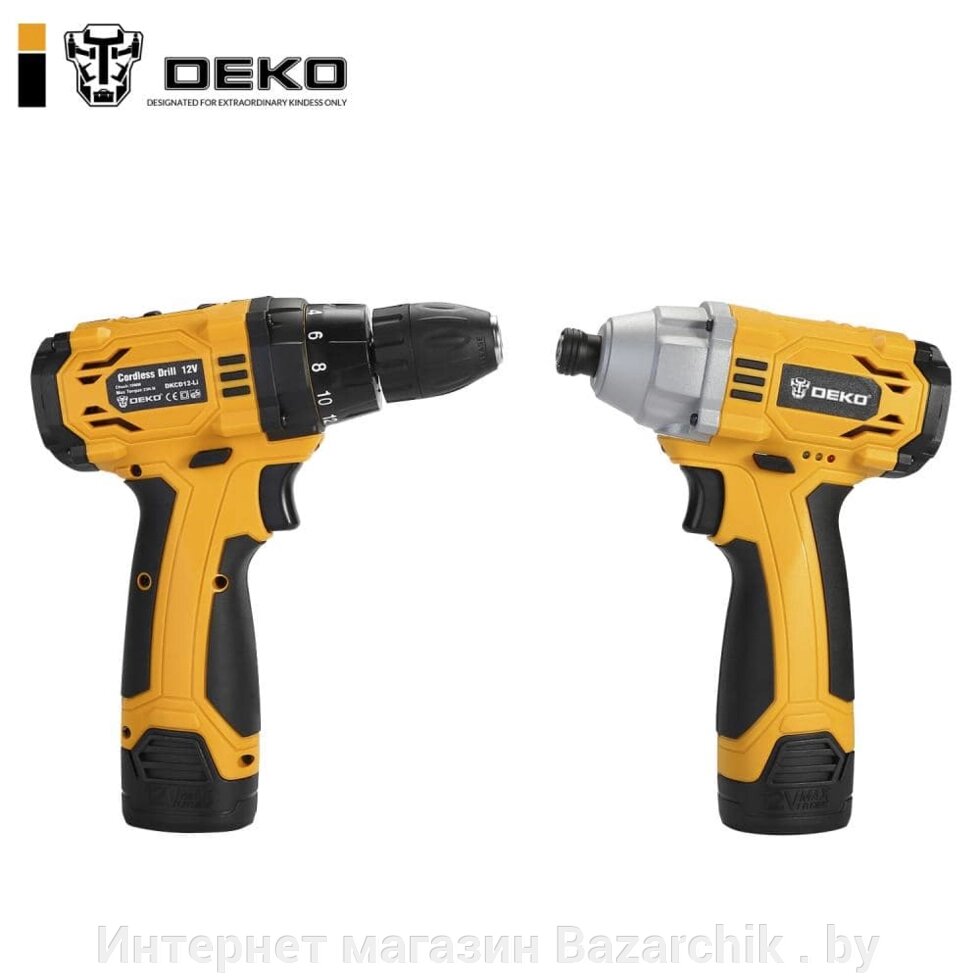 Набор аккумуляторного инструмента DEKO SET 063-4107 от компании Интернет магазин Bazarchik . by - фото 1