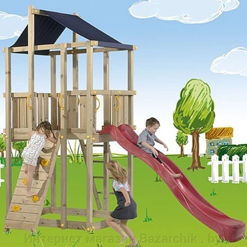 Набор для строительства детской площадки LOFT (крепежные изделия, скат, подробный проект выпилки) от компании Интернет магазин Bazarchik . by - фото 1