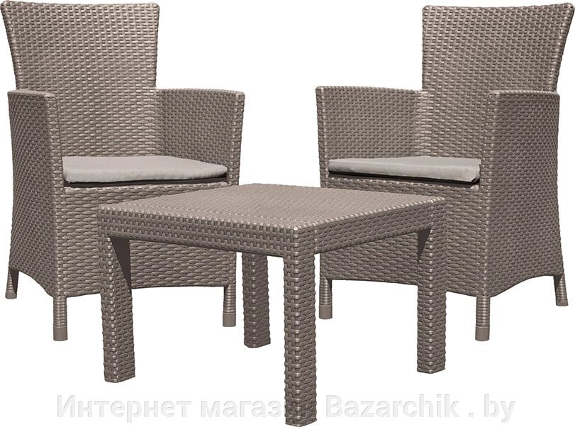 Набор мебели (2 кресла, столик)  ROSARIO BALCONY, капучино от компании Интернет магазин Bazarchik . by - фото 1