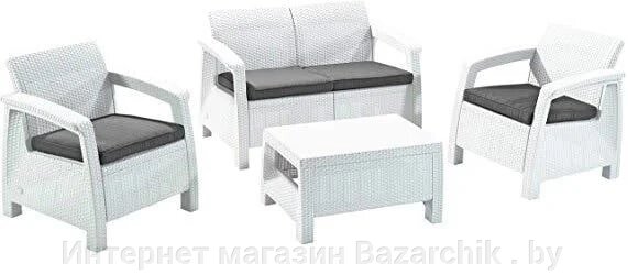 Набор уличной мебели CORFU II SET, белый от компании Интернет магазин Bazarchik . by - фото 1