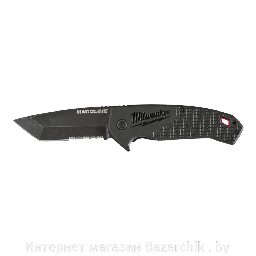 Нож выкидной MILWAUKEE HARDLINE с зазубренным лезвием [48221998] от компании Интернет магазин Bazarchik . by - фото 1