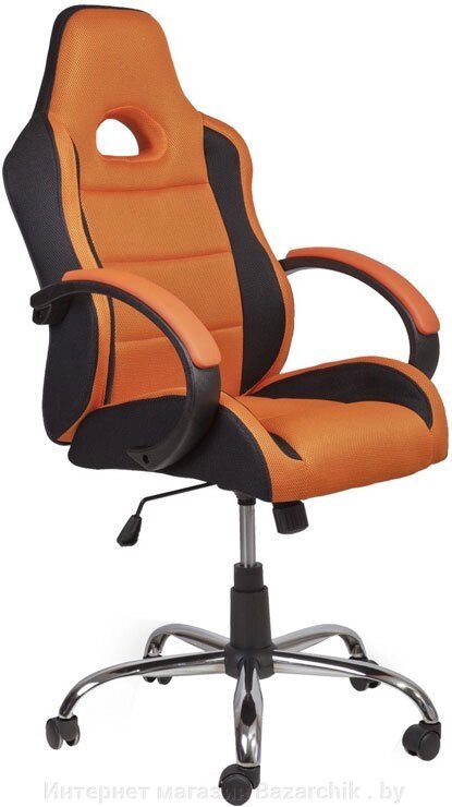 Офисное кресло Mio Tesoro Фабио AOCB-MC007 (черный/оранжевый) от компании Интернет магазин Bazarchik . by - фото 1