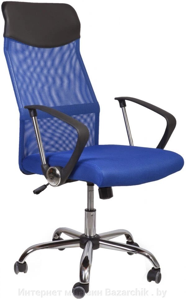 Офисное кресло Mio Tesoro Фредо AOC-8648 (черный/голубой) от компании Интернет магазин Bazarchik . by - фото 1