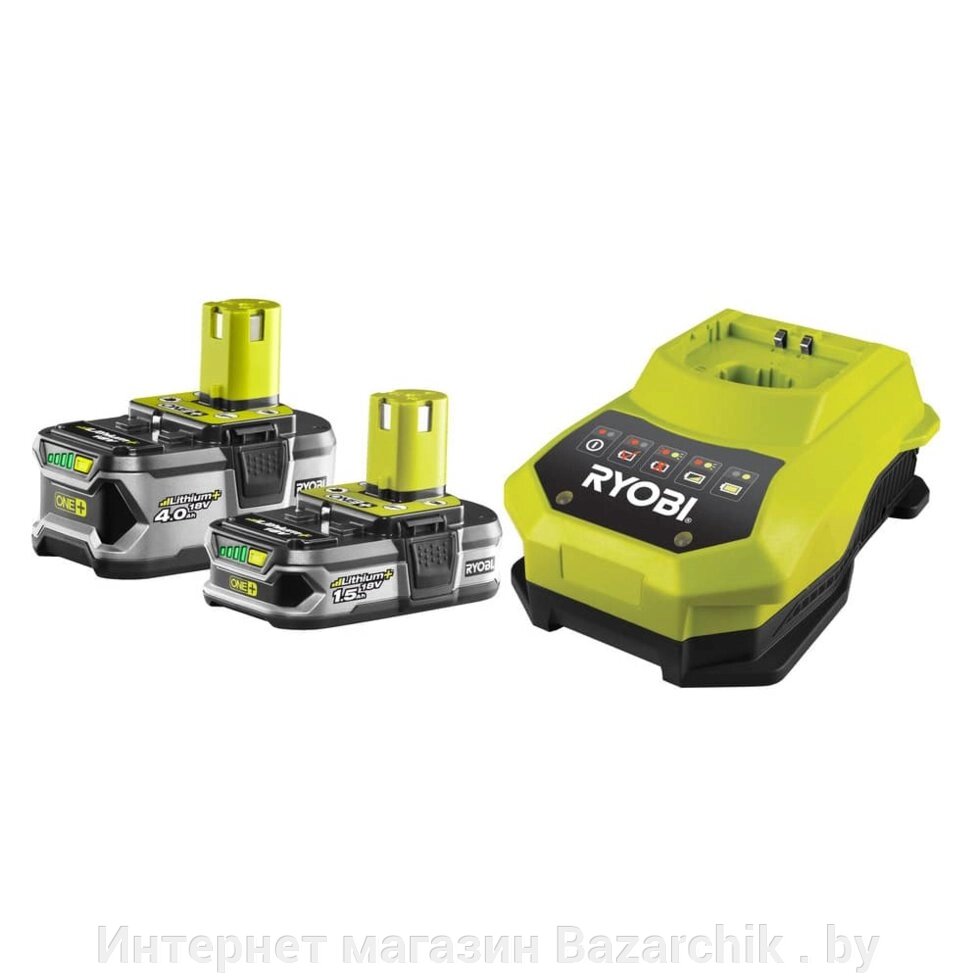 ONE + / Аккумулятор (2) с зарядным устройством RYOBI RBC18LL415 от компании Интернет магазин Bazarchik . by - фото 1