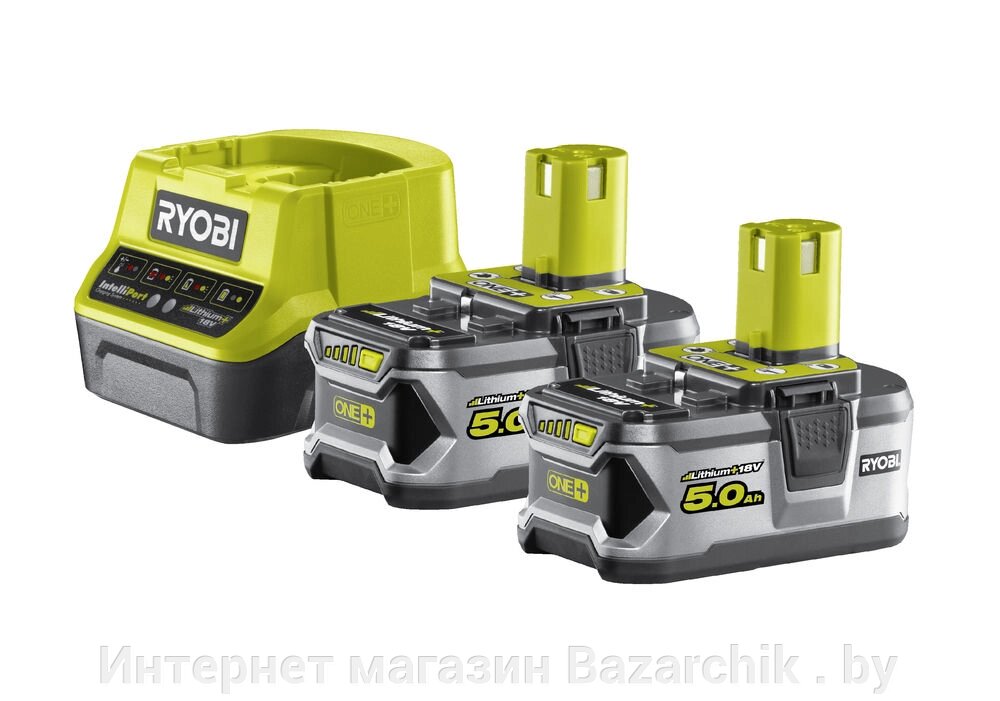 ONE + / Аккумулятор (2) с зарядным устройством RYOBI RC18120-250 от компании Интернет магазин Bazarchik . by - фото 1