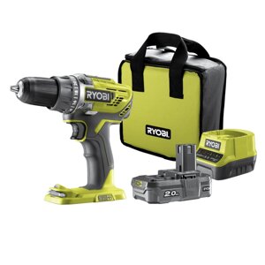 ONE +дрель-шуруповерт RYOBI R18DD3-120S