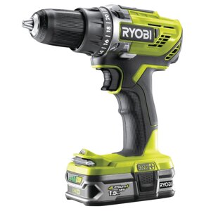 ONE +дрель-шуруповерт RYOBI R18DD3-215S