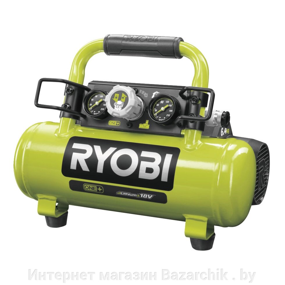 ONE + / Компрессор безмасляный коаксиальный аккумуляторный RYOBI R18AC-0 (без батареи) от компании Интернет магазин Bazarchik . by - фото 1