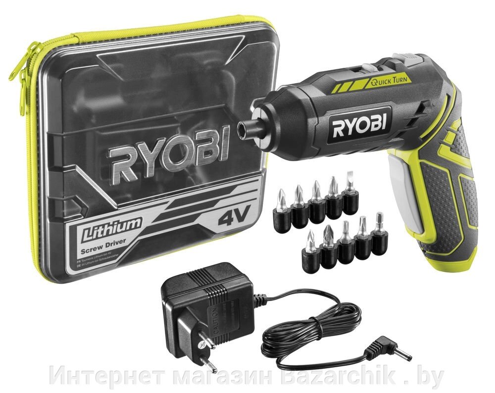 Отвертка аккумуляторная RYOBI R4SDP-L13T от компании Интернет магазин Bazarchik . by - фото 1