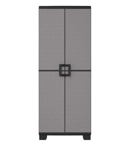 Шкаф пластиковый высокий UP KETER, серо-черный