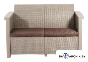 Садовый диван Keter Toledo Love Seat 254011 (капучино)