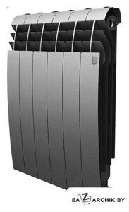 Биметаллический радиатор Royal Thermo BiLiner 500 Silver Satin (8 секций)