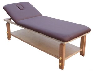 Массажный стол стационарный деревянный RS BodyFit бордовый