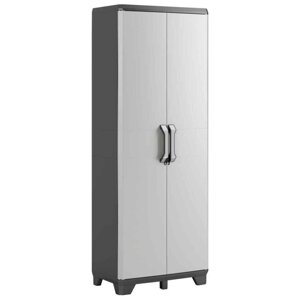 Шкаф пластиковый высокий GEAR Keter, черно-серый