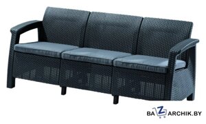 Садовый диван Keter Corfu Love Seat Max (графит)
