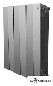 Биметаллический радиатор Royal Thermo PianoForte 500 Silver Satin (12 секций)