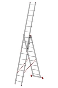 Лестница трехсекционная ал. 3х 9 серия NV223 Новая высота