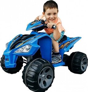 Детский квадроцикл BJ007, 12V, цвет голубой