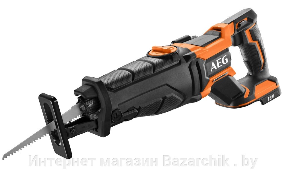 Пила сабельная аккумуляторная AEG BUS18BL-0 (без батареи) от компании Интернет магазин Bazarchik . by - фото 1