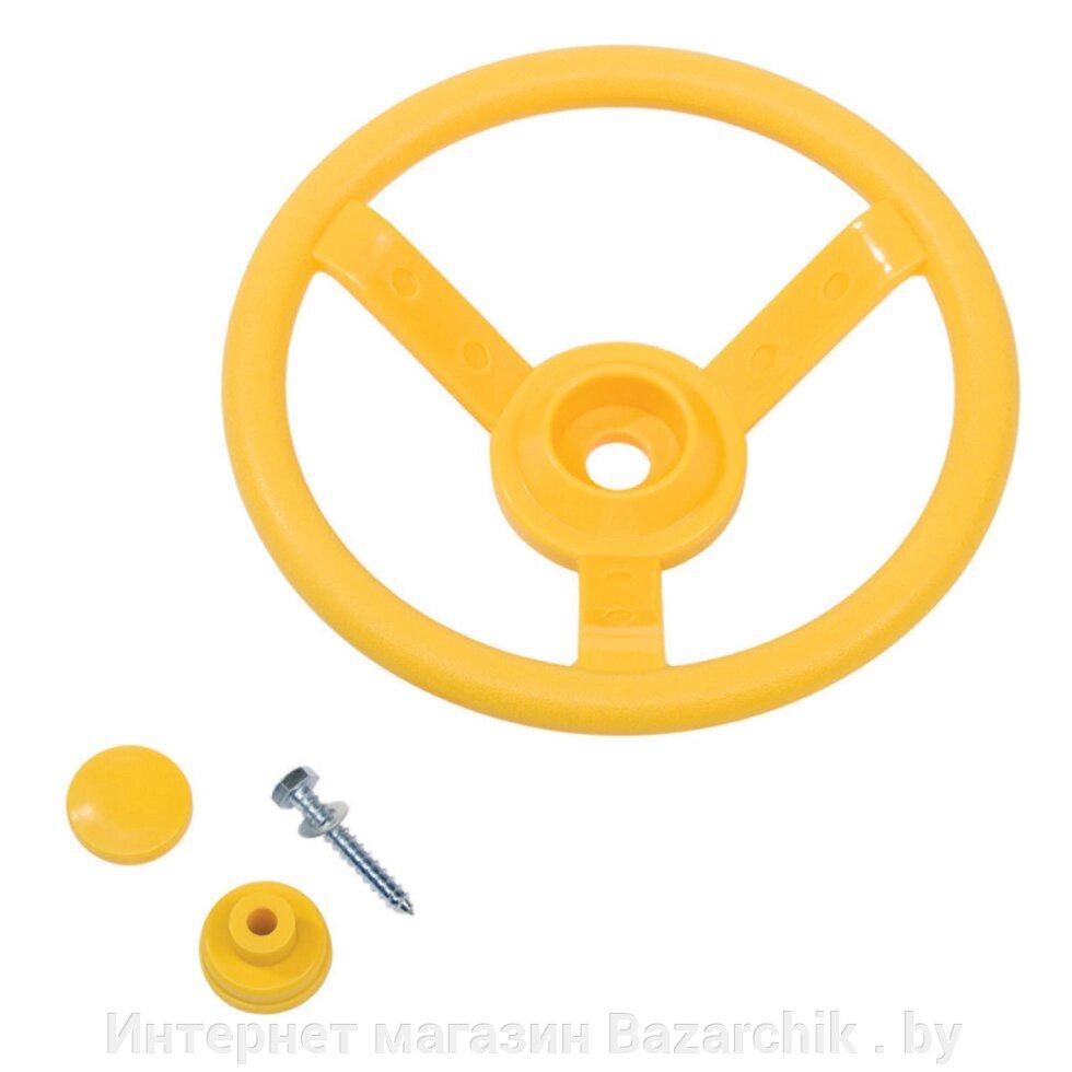 Руль детский пластиковый KBT - желтый от компании Интернет магазин Bazarchik . by - фото 1