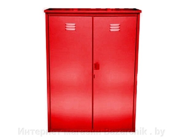 Шкаф для газовых баллонов Петромаш на 2 баллона 50л (красный) от компании Интернет магазин Bazarchik . by - фото 1