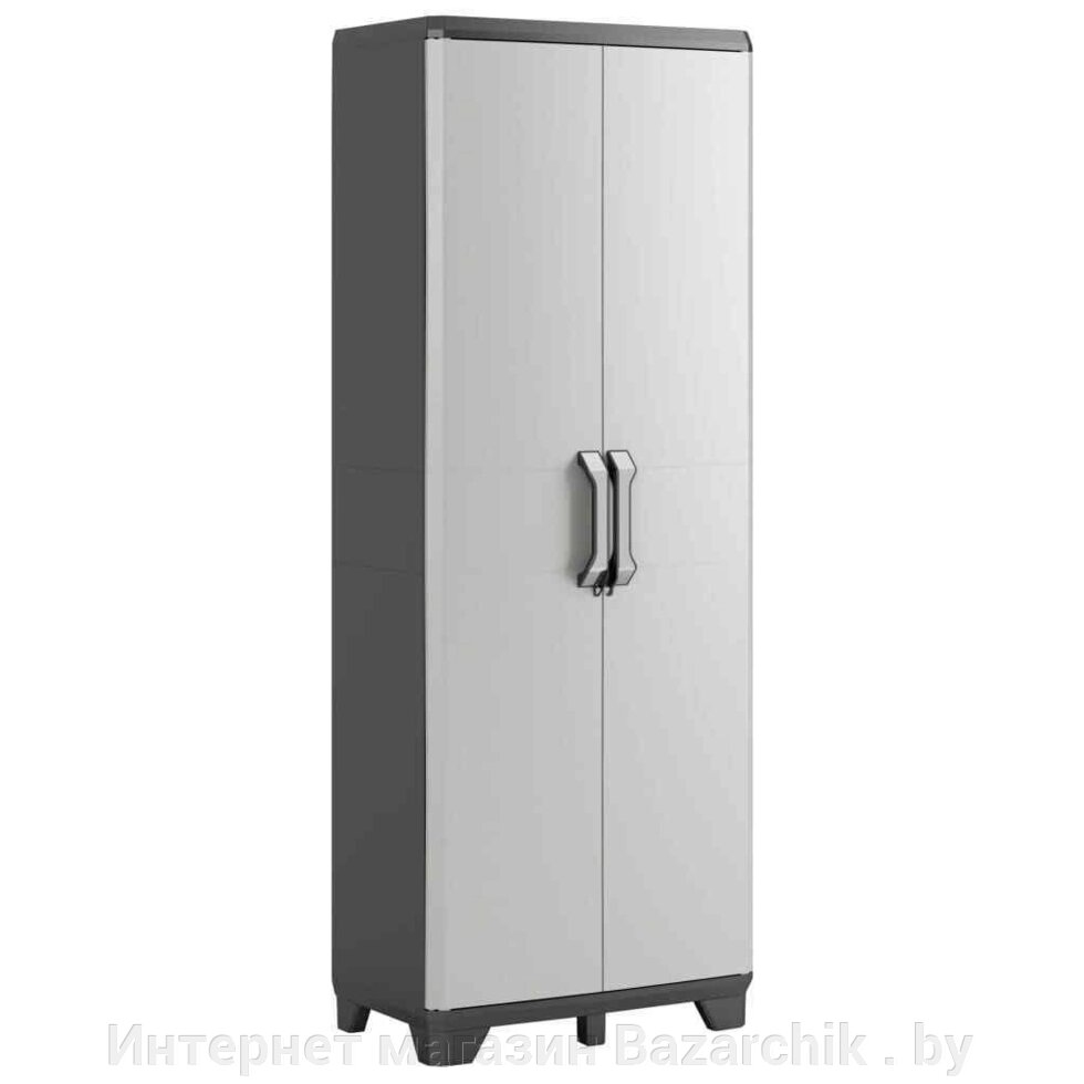 Шкаф пластиковый высокий GEAR Keter, черно-серый от компании Интернет магазин Bazarchik . by - фото 1