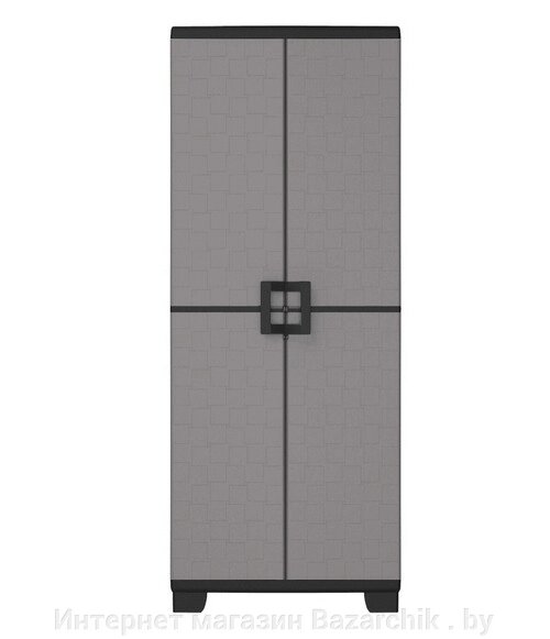 Шкаф пластиковый высокий UP KETER, серо-черный от компании Интернет магазин Bazarchik . by - фото 1