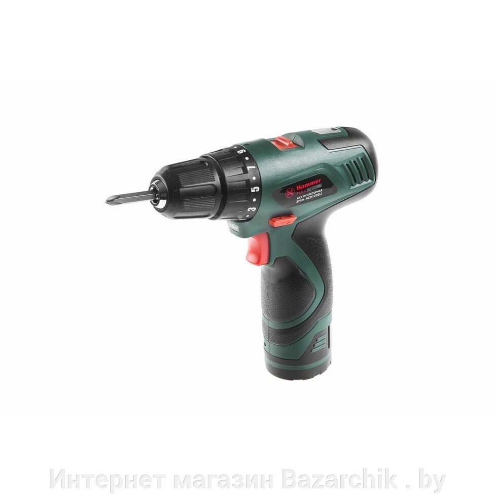 Шуруповерт аккумуляторный Hammer Flex ACD120GLi от компании Интернет магазин Bazarchik . by - фото 1