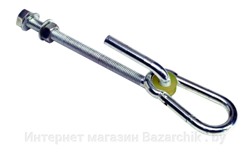 Сквозной подвес (карабин) для качелей KBT Тип J 140мм от компании Интернет магазин Bazarchik . by - фото 1