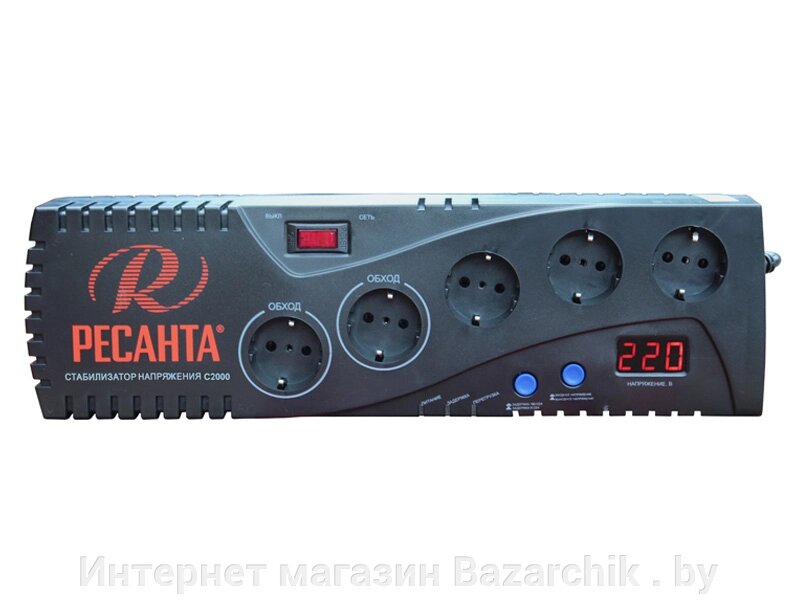 Стабилизатор напряжения напольный Ресанта С2000 от компании Интернет магазин Bazarchik . by - фото 1