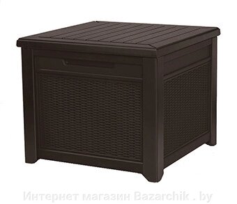 Столик-сундук Cube Rattan 208L, коричневый от компании Интернет магазин Bazarchik . by - фото 1