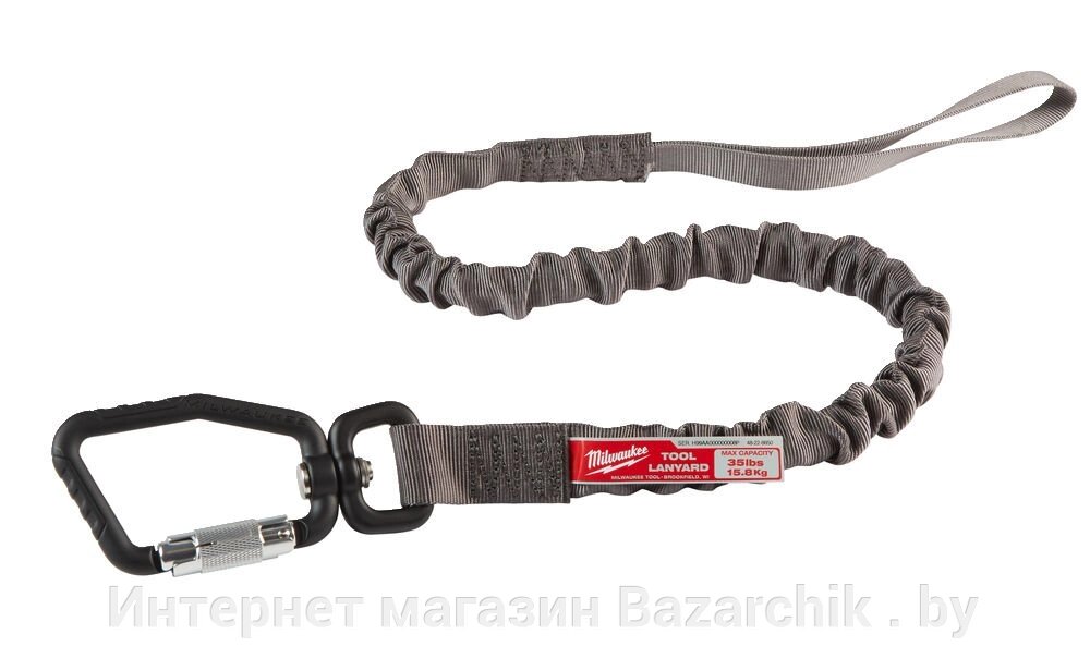 Страховочный эластичный строп MILWAUKEE для электроинструмента весом до 15.8 кг от компании Интернет магазин Bazarchik . by - фото 1