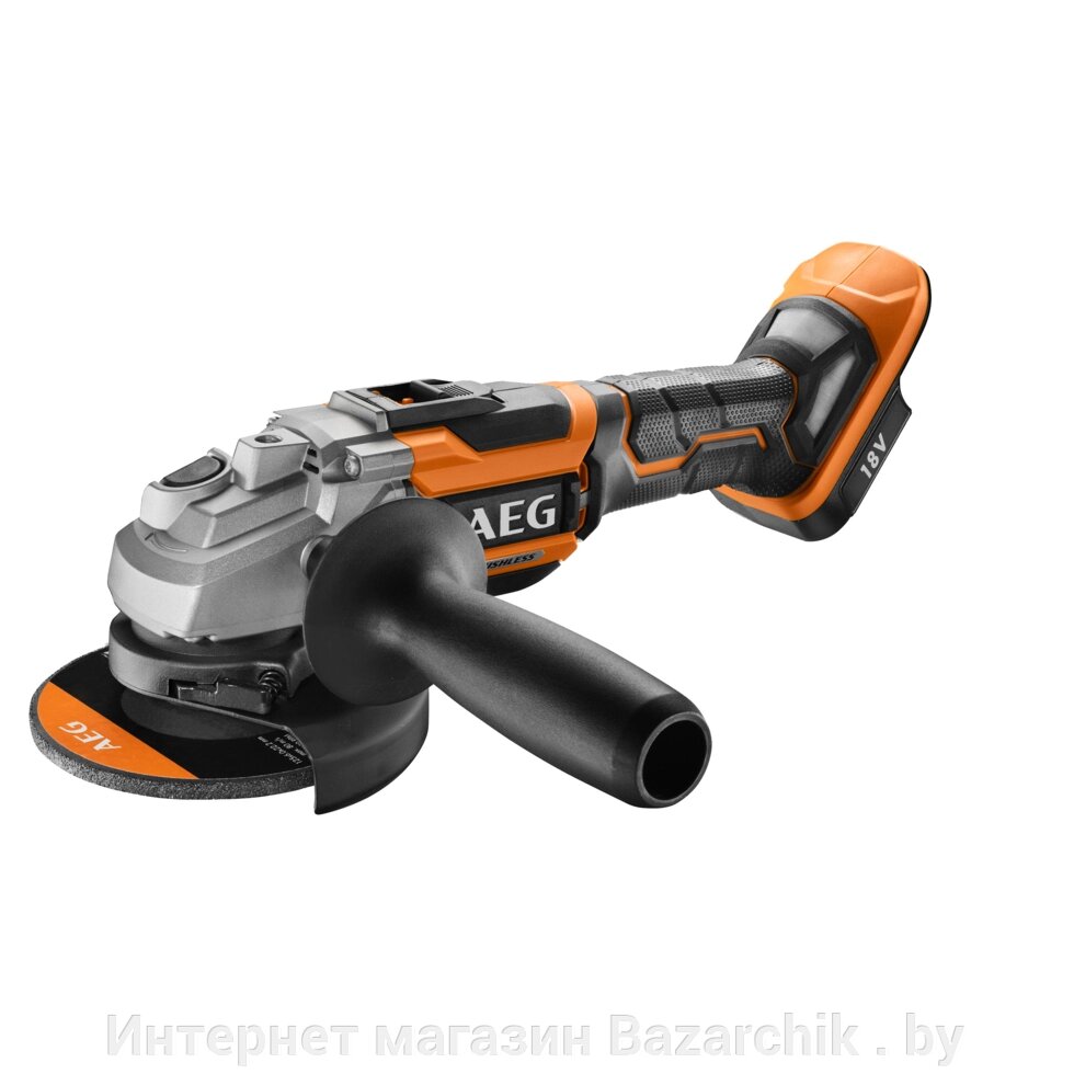Углошлифмашина аккумуляторная AEG BEWS 18-125BL-0 (без батареи) от компании Интернет магазин Bazarchik . by - фото 1