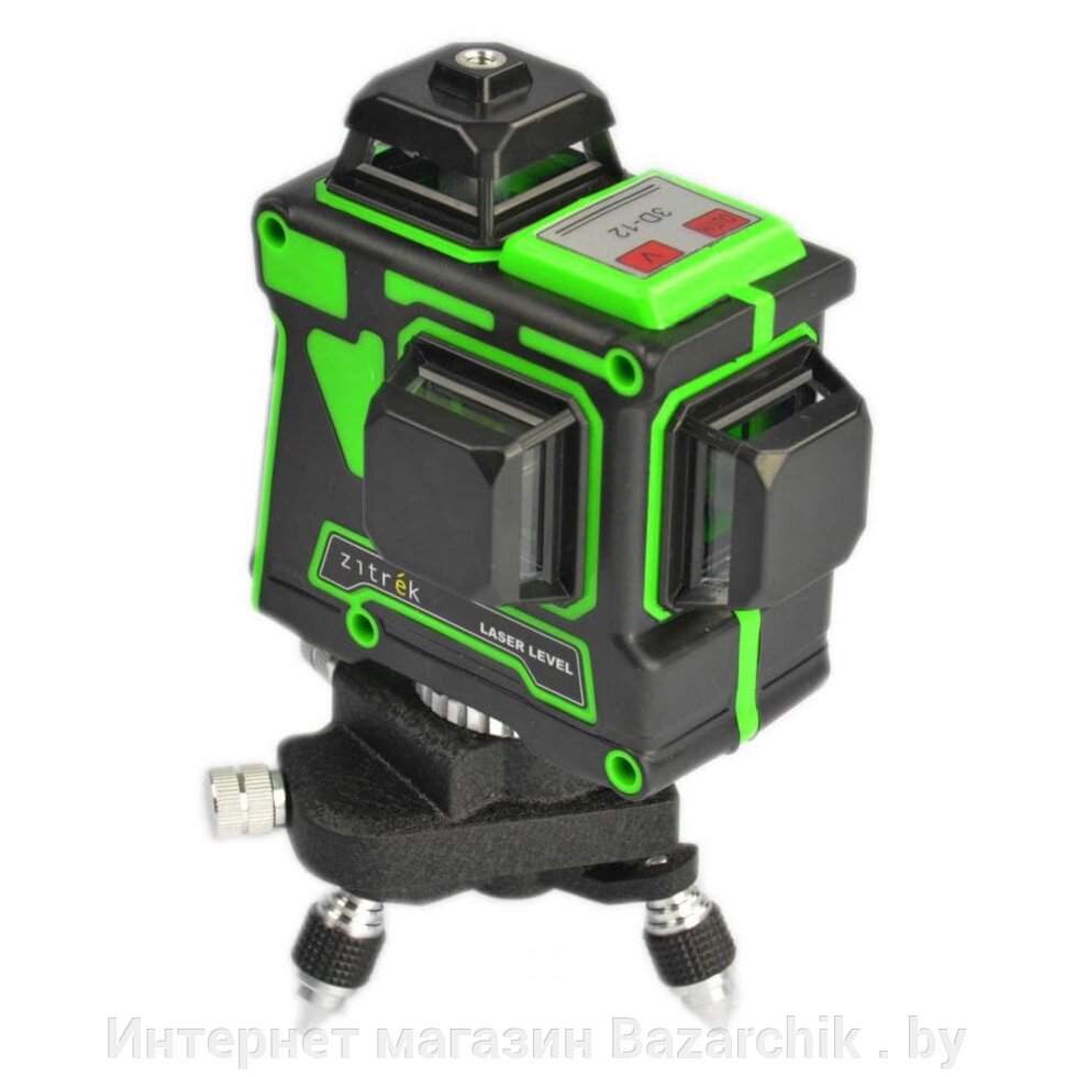 Уровень лазерный самовыравнивающийся Zitrek LL12-GL зеленый луч от компании Интернет магазин Bazarchik . by - фото 1