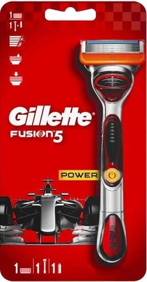 Бритвенный станок Gillette Fusion5 Power 1 сменная кассета от компании Магнит Сухарево - фото 1