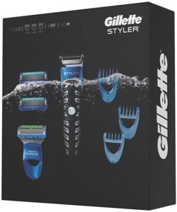 Триммер для бороды и усов Gillette Styler Fusion ProGlide (без подставки, картонная упаковка)