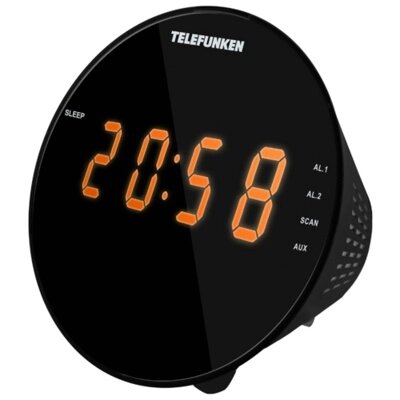 Радиочасы Telefunken TF-1572 чёрный от компании Магнит Сухарево - фото 1