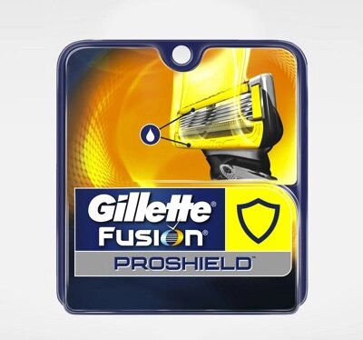 Сменные кассеты для бритья Gillette Fusion ProShield 2 шт. от компании Магнит Сухарево - фото 1