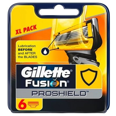 Сменные кассеты для бритья Gillette Fusion ProShield 6 шт. от компании Магнит Сухарево - фото 1