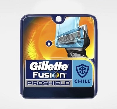 Сменные кассеты для бритья Gillette Fusion ProShield Chill 2 шт. от компании Магнит Сухарево - фото 1