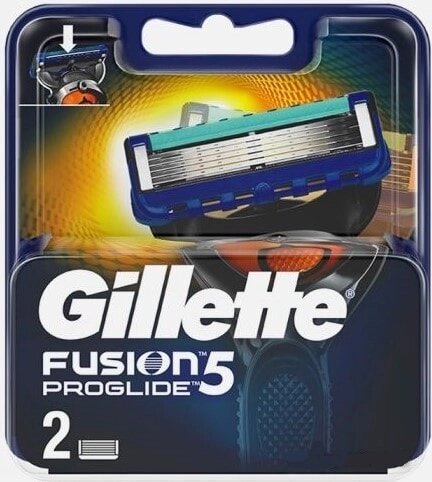 Сменные кассеты для бритья Gillette Fusion5 Proglide (2 шт) от компании Магнит Сухарево - фото 1
