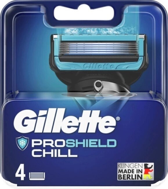 Сменные кассеты для бритья Gillette Fusion5 Proshield Chill (4 шт) от компании Магнит Сухарево - фото 1