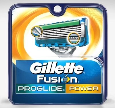 Сменные кассеты Gillette Fusion ProGlide Gillette Fusion ProGlide Power 2 шт. от компании Магнит Сухарево - фото 1