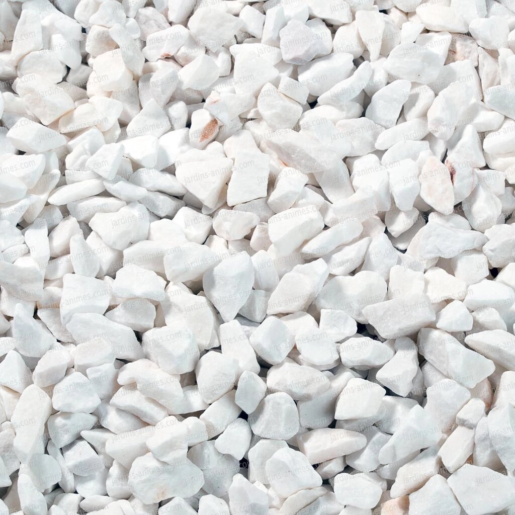 Белая мраморная крошка 1-2 см от компании ИП Велентейчик С. А. | Продажа натурального природного камня в Минске - фото 1