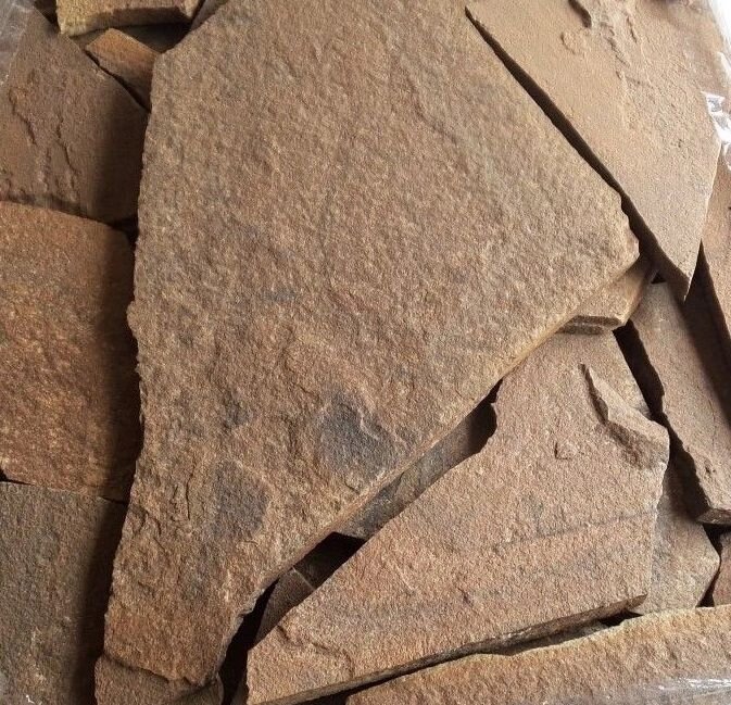 Песчаник коричневый (каштан) 3 см от компании ИП Велентейчик С. А. | Продажа натурального природного камня в Минске - фото 1