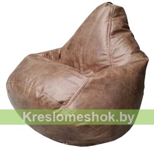 Бескаркасное кресло-мешок Груша Г2.3-111 коричневый