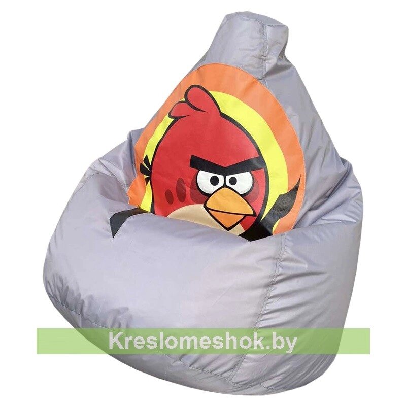 Кресло мешок Angry Birds (серый) от компании Интернет-магазин "Kreslomeshok" - фото 1