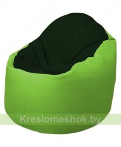Кресло-мешок Браво Б1.3-F05F19 (темно-зеленый, салатовый)