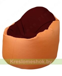 Кресло-мешок Браво Б1.3-F08F20 (бордовый - оранжевый)